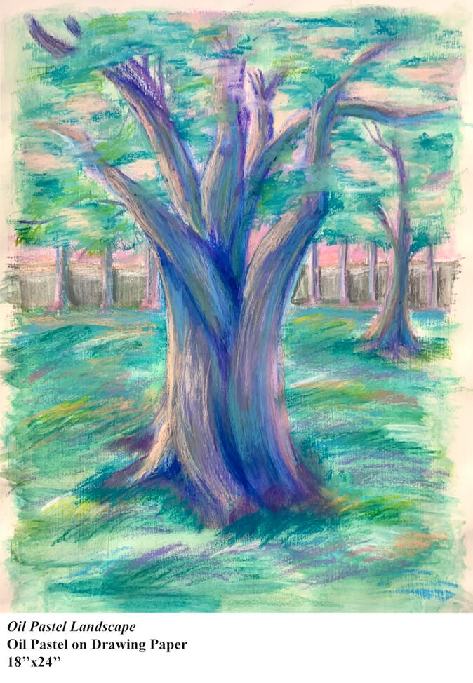 Oil Pastel Landscape Oil Pastel Landscape